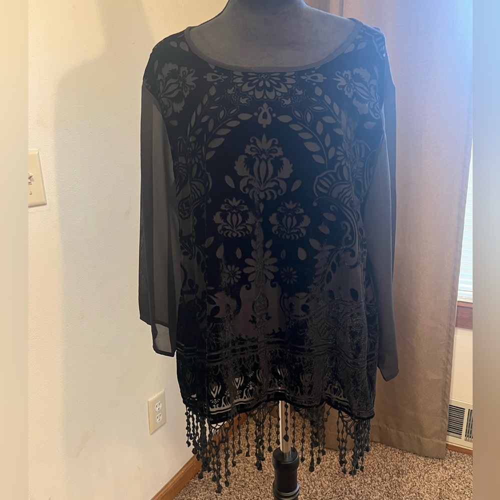 Chico's Beautiful Black Blouse